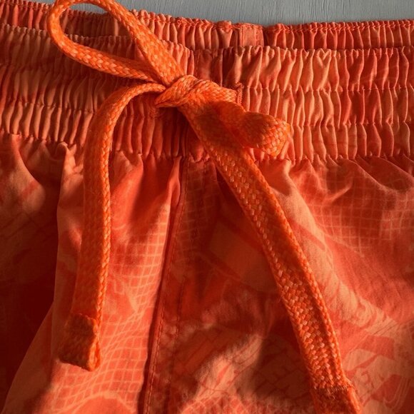 Nike Men’s XXL Swim Shorts Solid Icon 5” Inseam Bright Orange Floral Drawstring - Picture 4 of 10